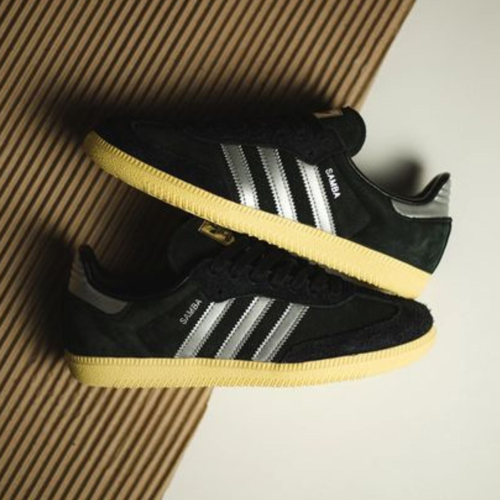 ADIDAS SAMBA CORE BLACK MATTE SILVER